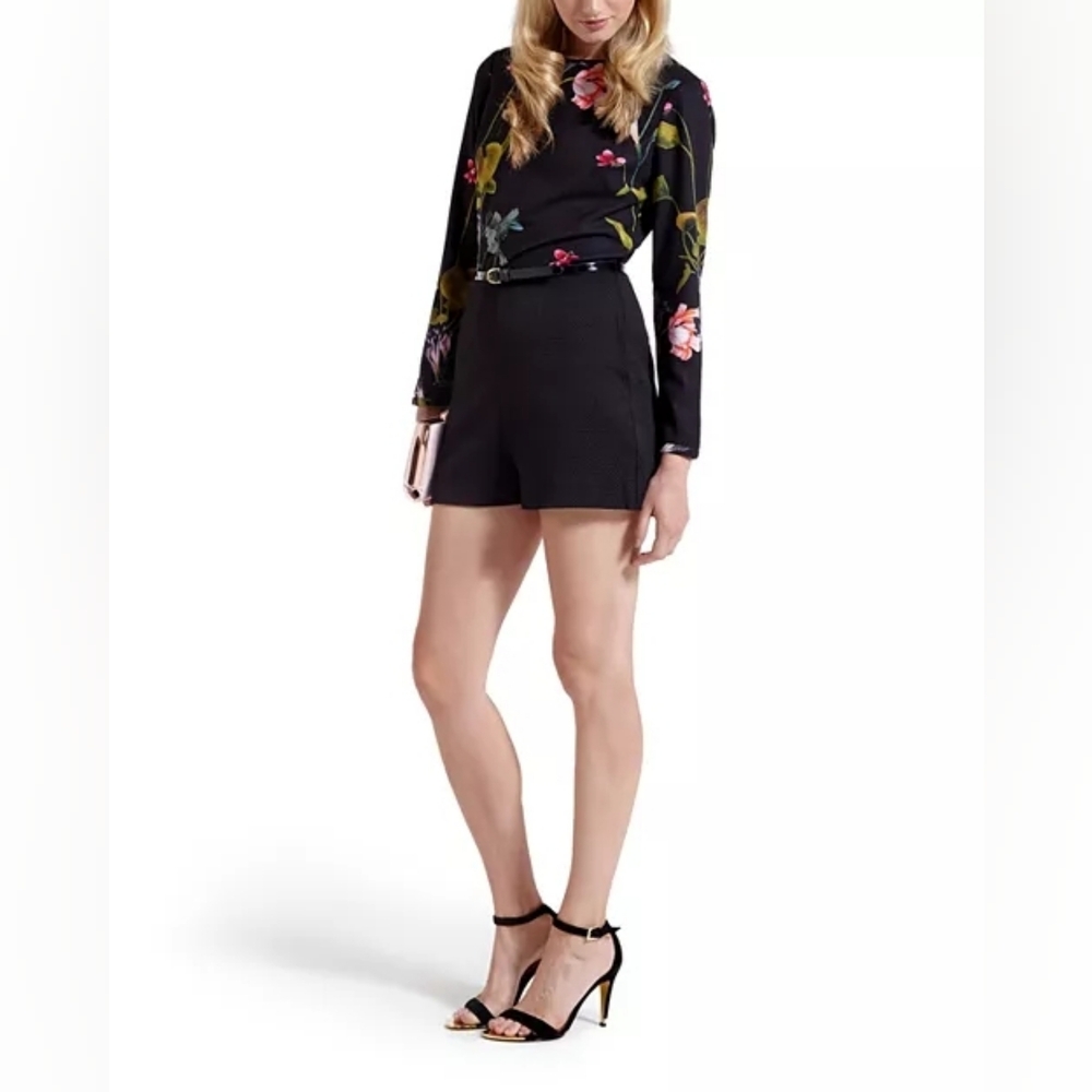 Ted Baker Imia Floral Playsuite Romper Ted Size 0